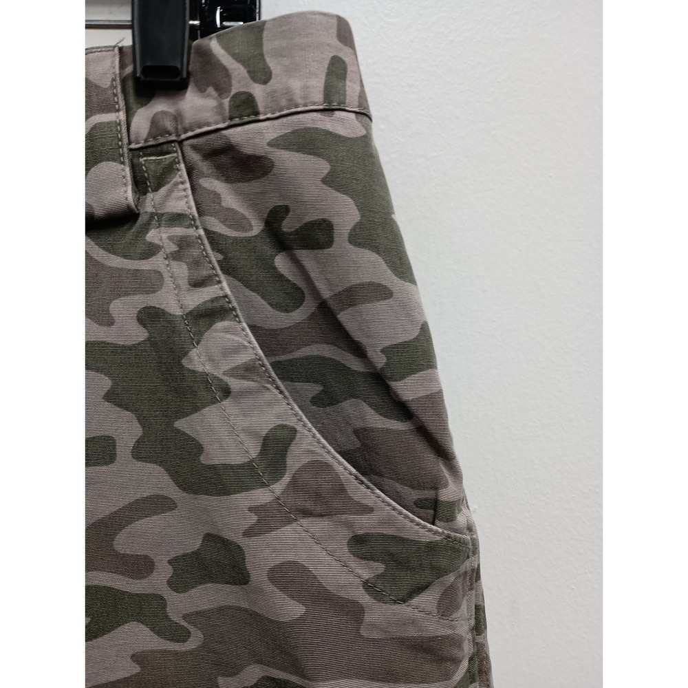 Duluth Trading Co Jogger Pants Womens 12 Green Camo Cargo Utility Outdoor - Picture 4 of 14